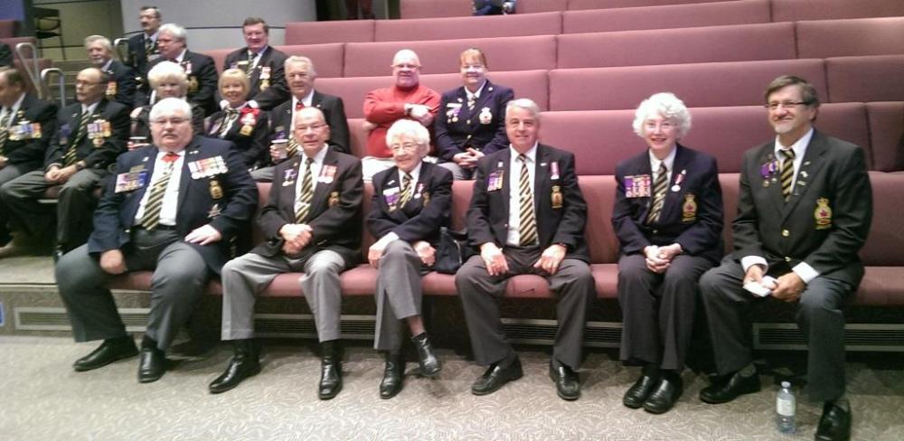 Royal Canadian Legion Members at City Hall on Wed. Oct. 1, 2014.