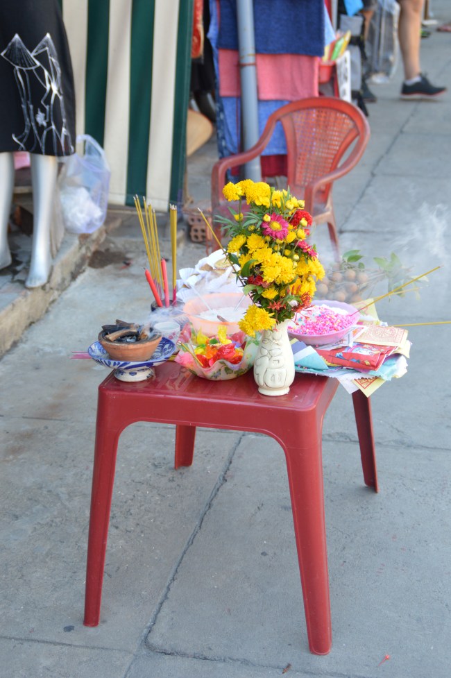 Table of offerings, Hoi An, Vietnam